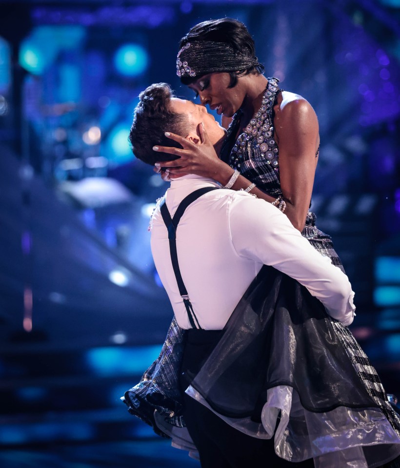 Strictly pro Kai Widdrington was caught telling AJ Odudu that he 'loves' her