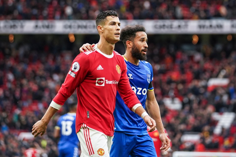 Ronaldo looked far from impressed at full-time as he barely look at Townsend