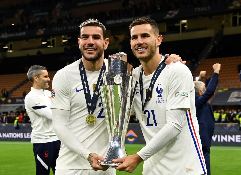 Theo won the Nations League alongside older brother Lucas