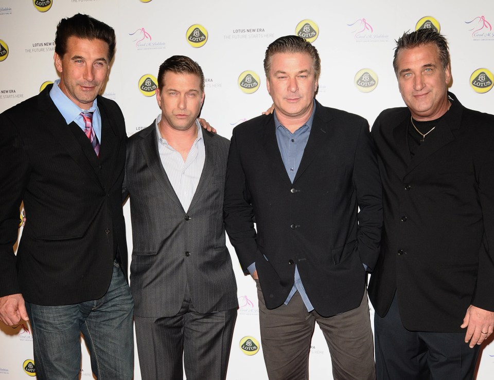 Alec and his brothers (from left to right): William, Stephen, Alec and Daniel Baldwin