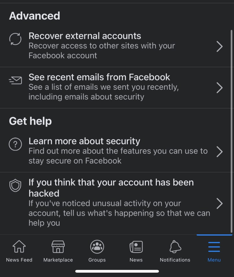 There's a hidden list in Facebook that will help you avoid being hacked