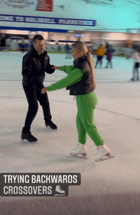 Liberty proved to be a natural skater in previous training sessions