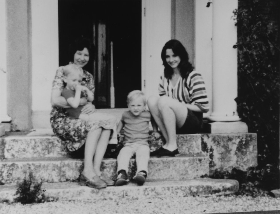 Sheila and her mum with the twins