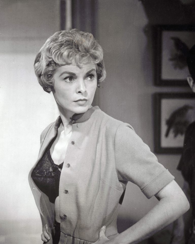 Mother Janet Leigh in the classic Hitchcock film