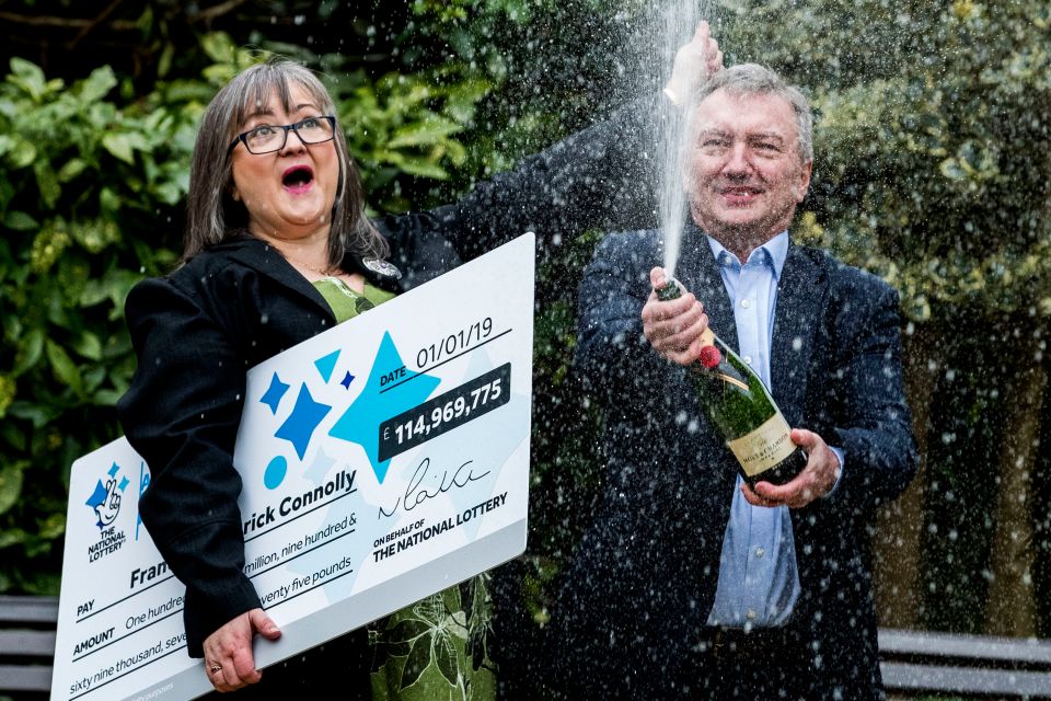 Frances and Patrick Connolly have spent more than half of their £115m jackpot