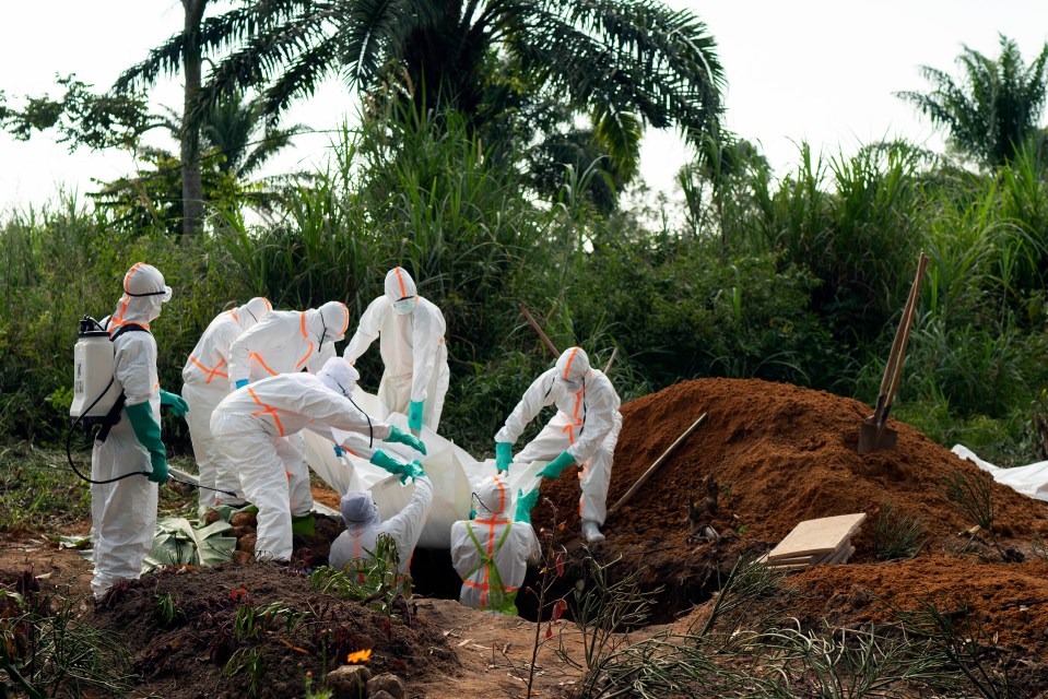 The case has raised fears of an outbreak near the city of Beni, North Kivu, which was plagued with the virus in the 2018 to 2020 outbreak (pictured, an Ebola victim buried in 2019)