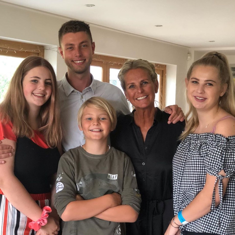 Ulrika discusses terminating a pregnancy in the 1990s following the death of her father. Pictured with her family