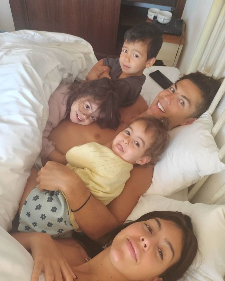 Cristiano and Georgina will soon be looking after six children with the arrival of the twins