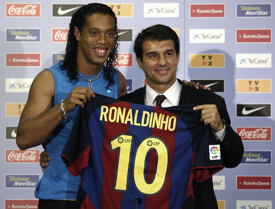 Fans adore seeing Ronaldinho's throwback snaps