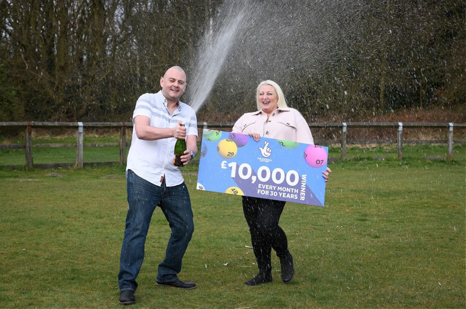 Laura Hoyle, 39, and Kirk Stevens, 37, won the Set For Life lotto in March this year