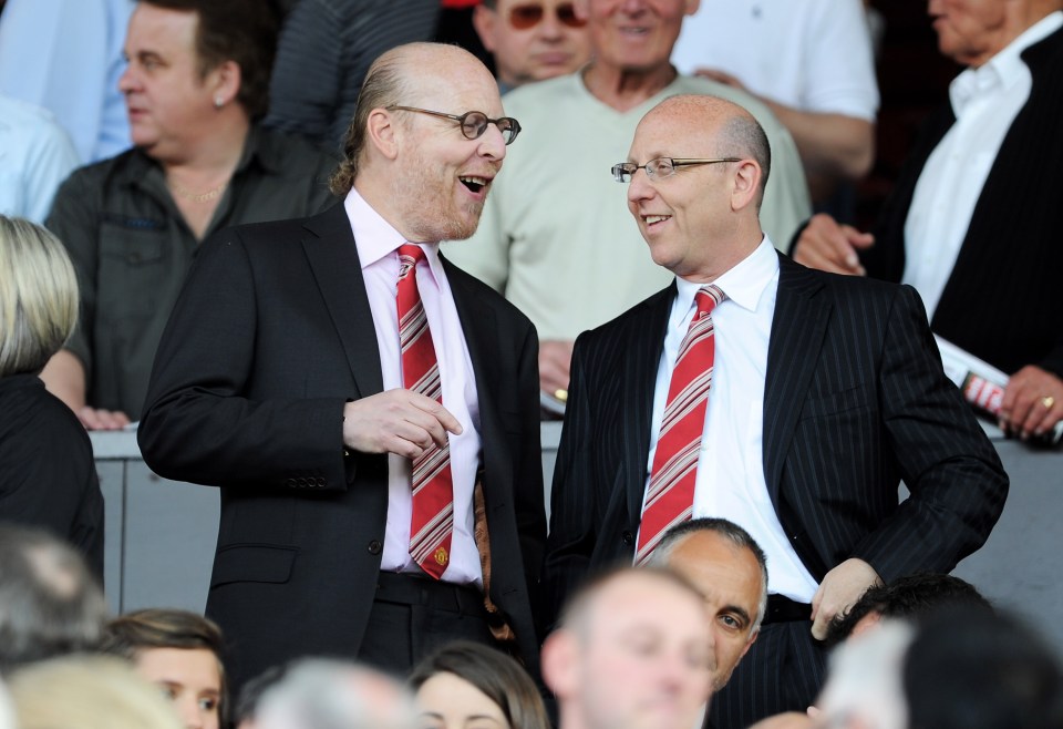 The Glazer family, Avram and Joel pictured here, are disliked by many Man Utd fans