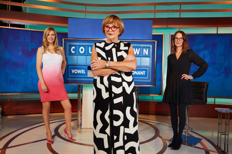 Countdown host Anne Robinson is said to have clashed with Rachel Riley, left, and Susie Dent, right