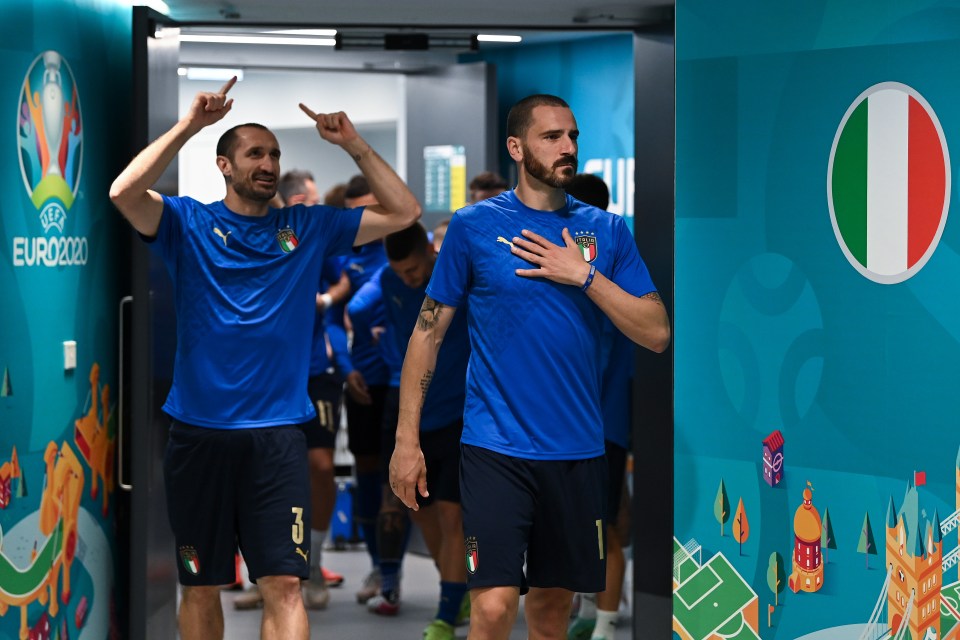 Giorgio Chiellini and Leonardo Bonucci were rocks at the back for Italy this summer