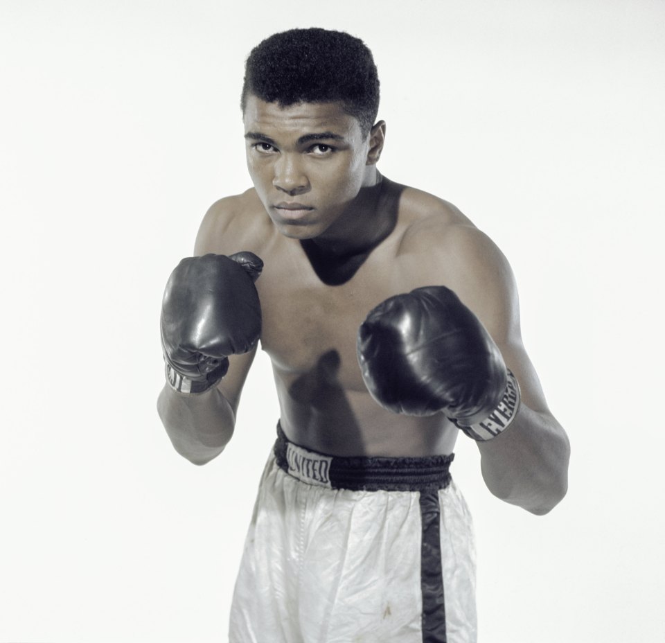 Heavyweght boxing legend Muhammad Ali