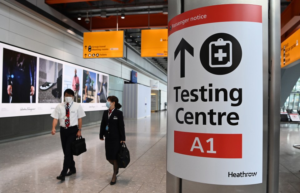 The new holiday test rules could be in place from October 22, experts have said.