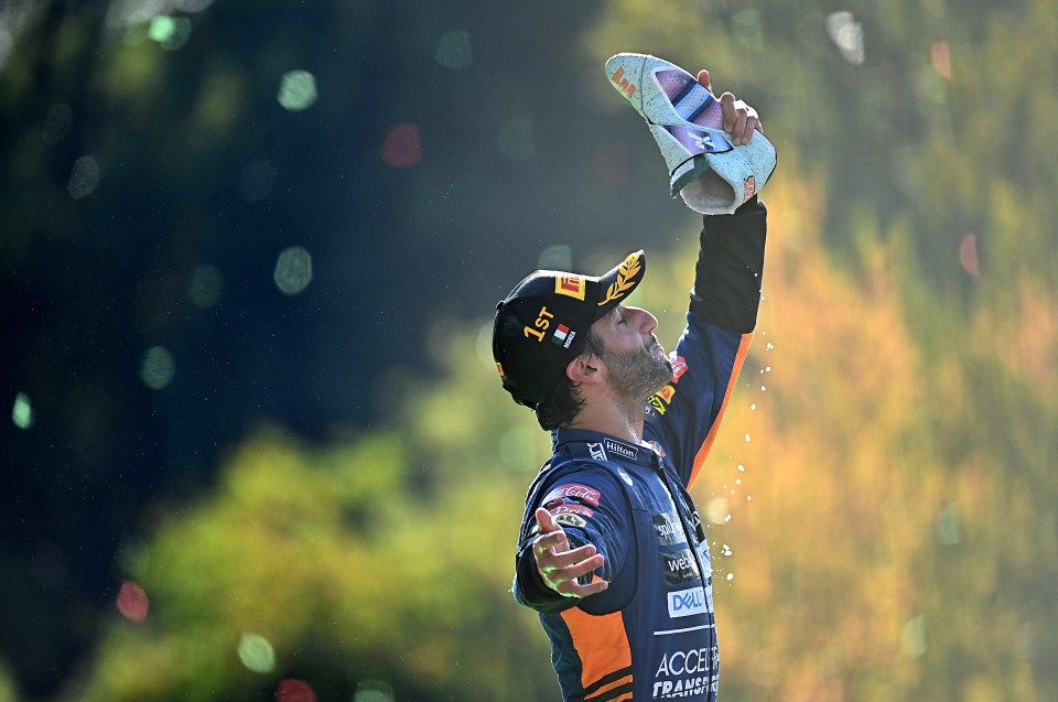 Ricciardo scored McLaren's first race win in Formula 1 since Jenson Button in 2012