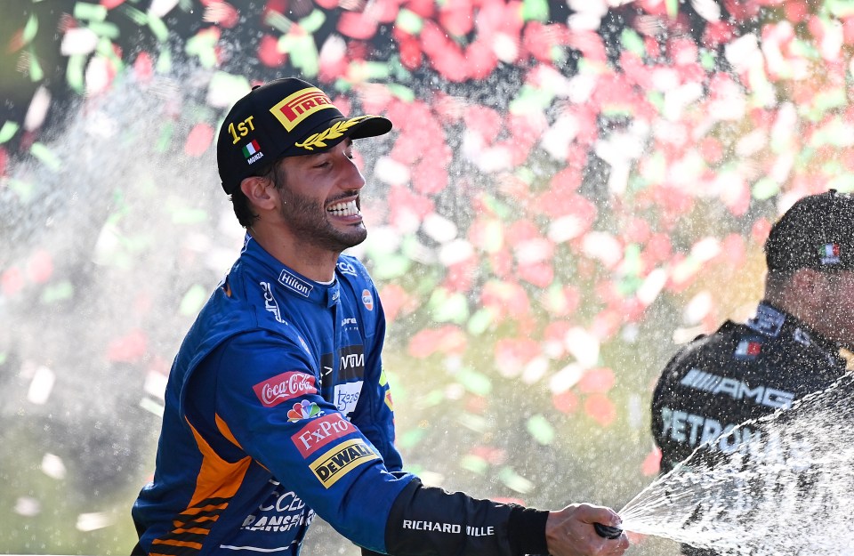 The Italian Grand Prix was Ricciardo's eighth career victory in Formula 1