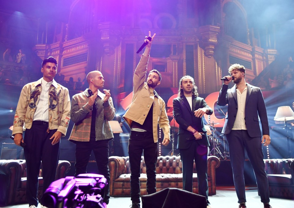 The Wanted performing at the Albert Hall last month