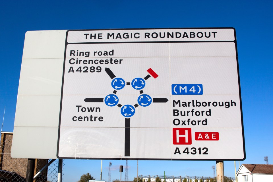 Tourists are visiting the roundabout known as the Magic Roundabout and rating it on TripAdvisor