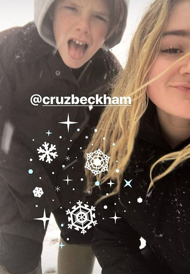 The Strictly star is close to the Beckhams - particularly their son Cruz