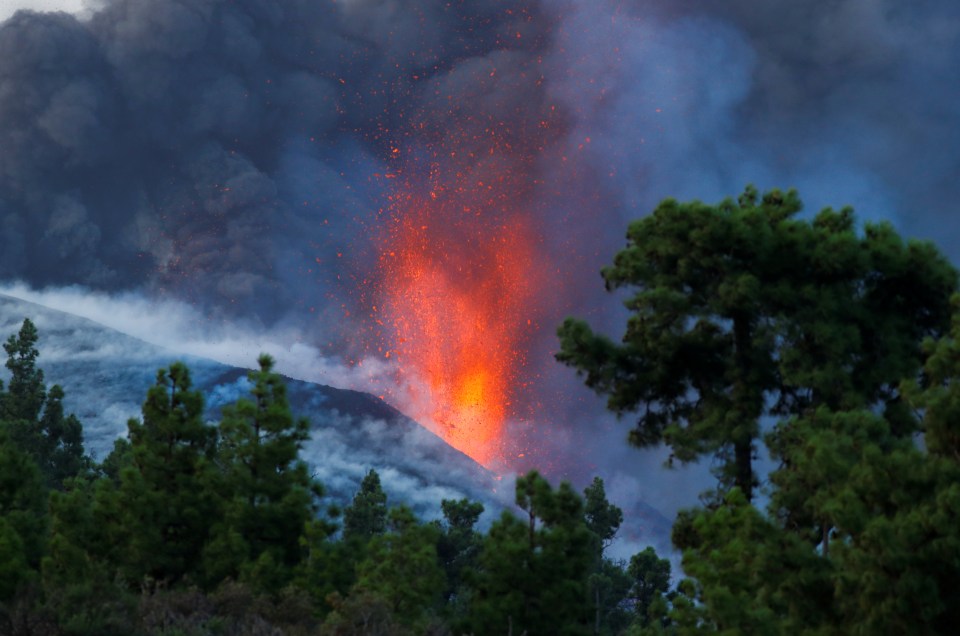 The volcano has been erupting for nearly two weeks