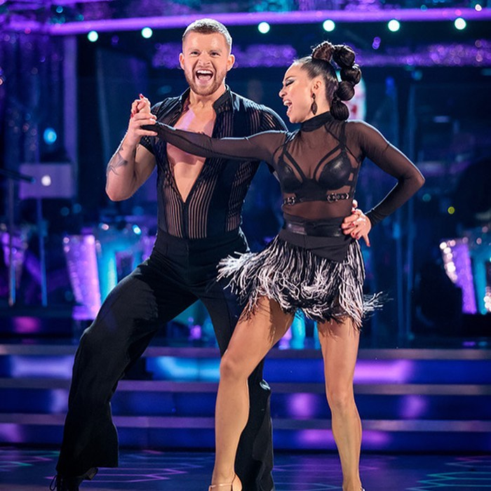 The duo are working on their latest routine and taking inspiration from Aljaz Skorjanec