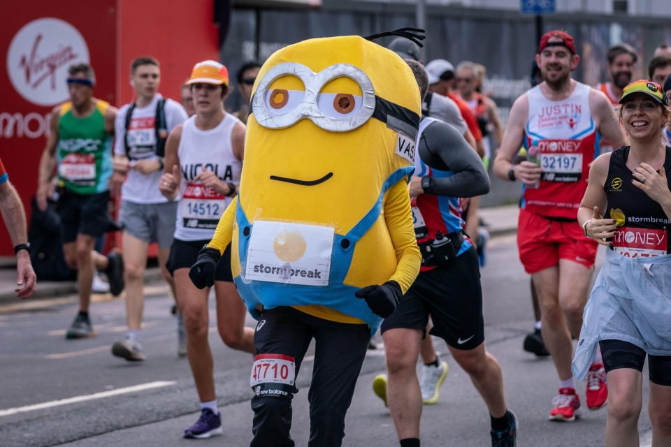 Runners donned an array of wacky and wonderful costumes