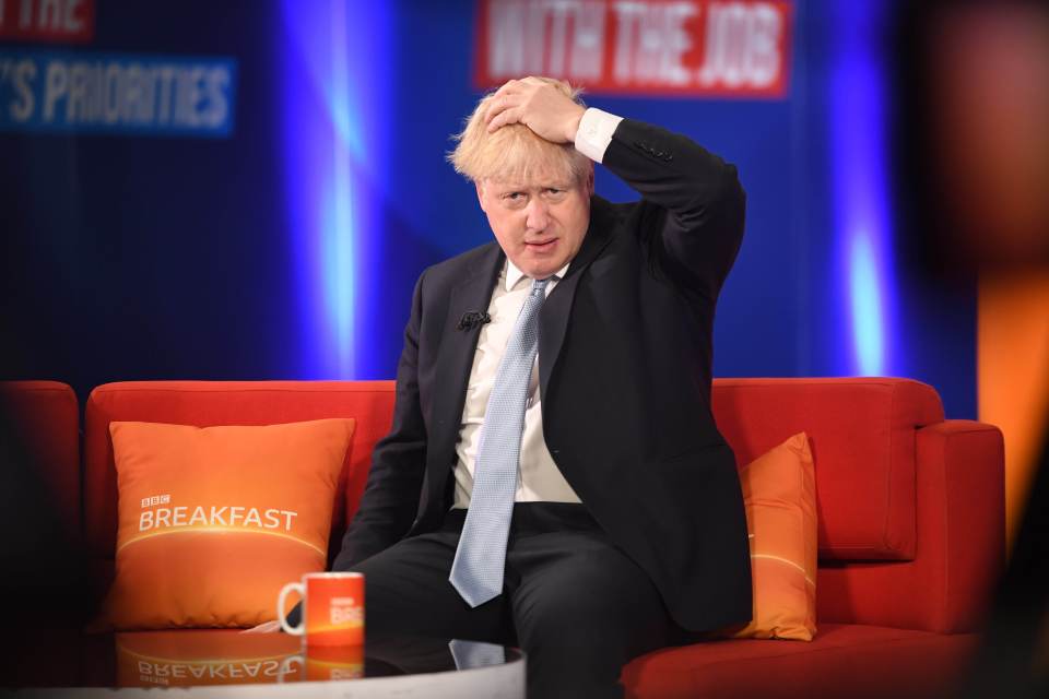 Boris Johnson branded the protesters 'irresponsible crusties'