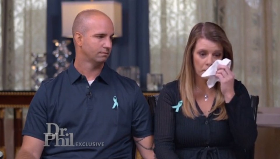 Victim Gabby’s parents Joe and Nicole on TV