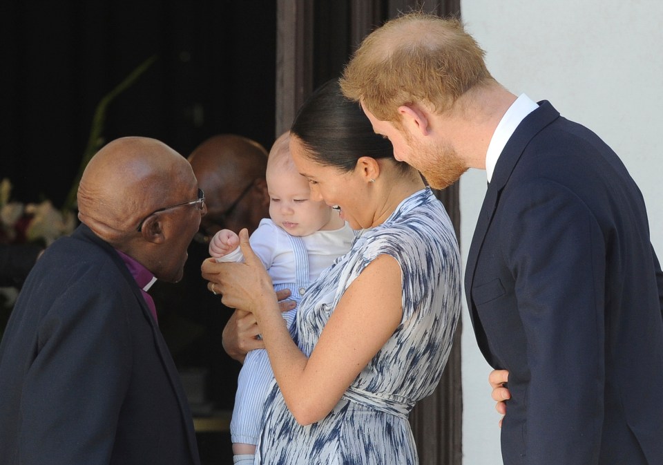 The couple returned to Africa with baby Archie