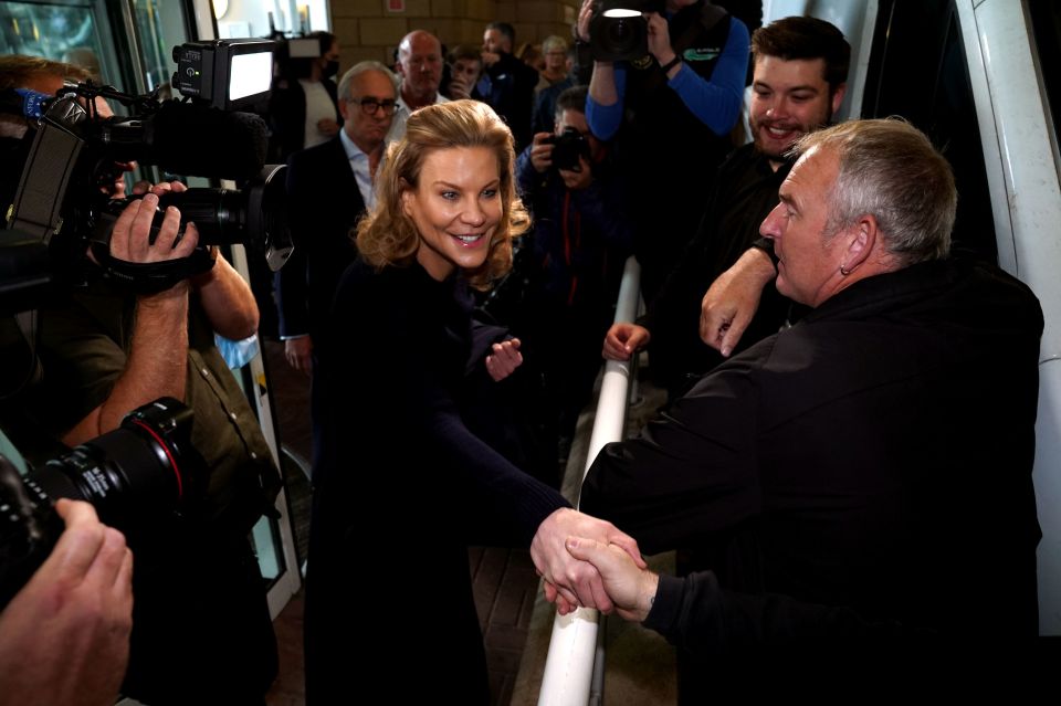 Amanda Staveley has been given a hero's welcome