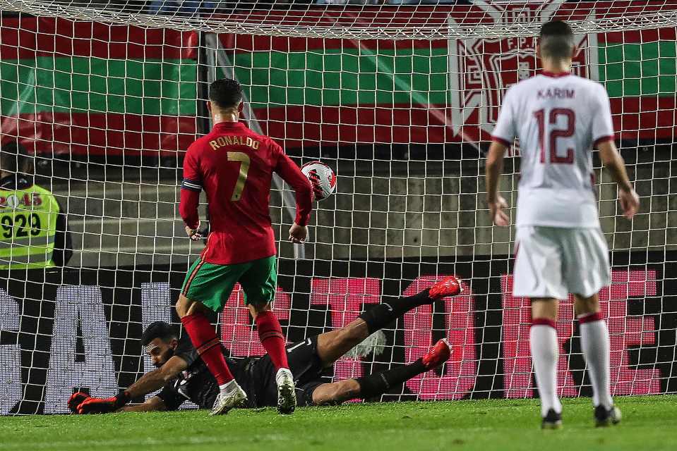 Cristiano Ronaldo scored for Portugal as they cruised to a 3-0 friendly win over Qatar