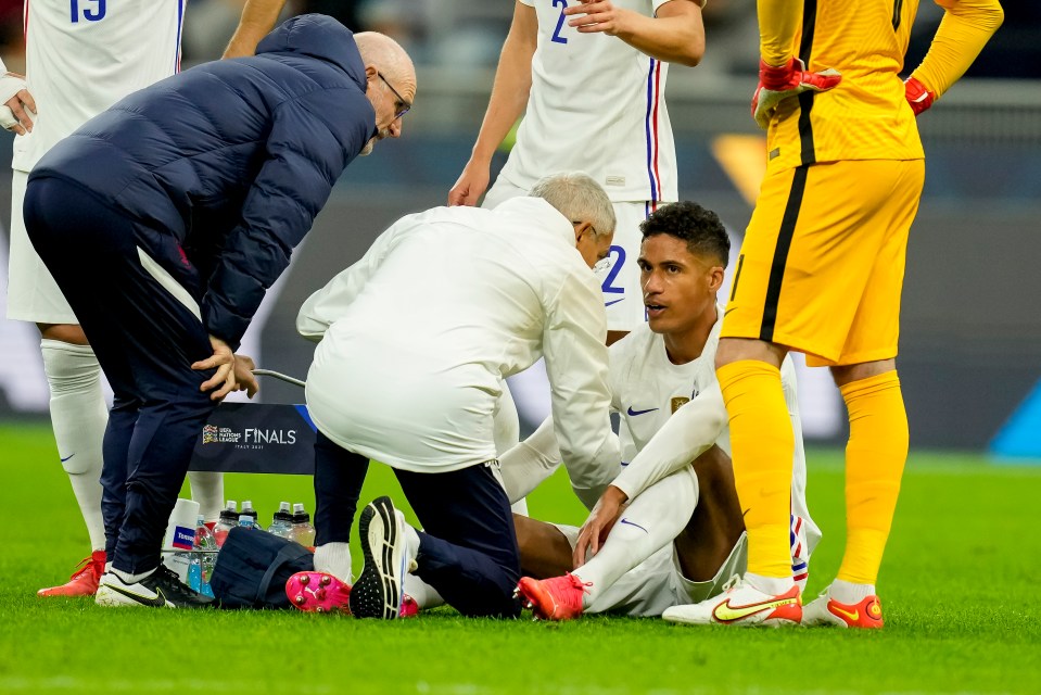 Varane is a doubt for Saturday