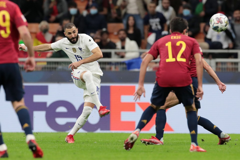 Karim Benzema levelled the scores with a brilliant strike moments later