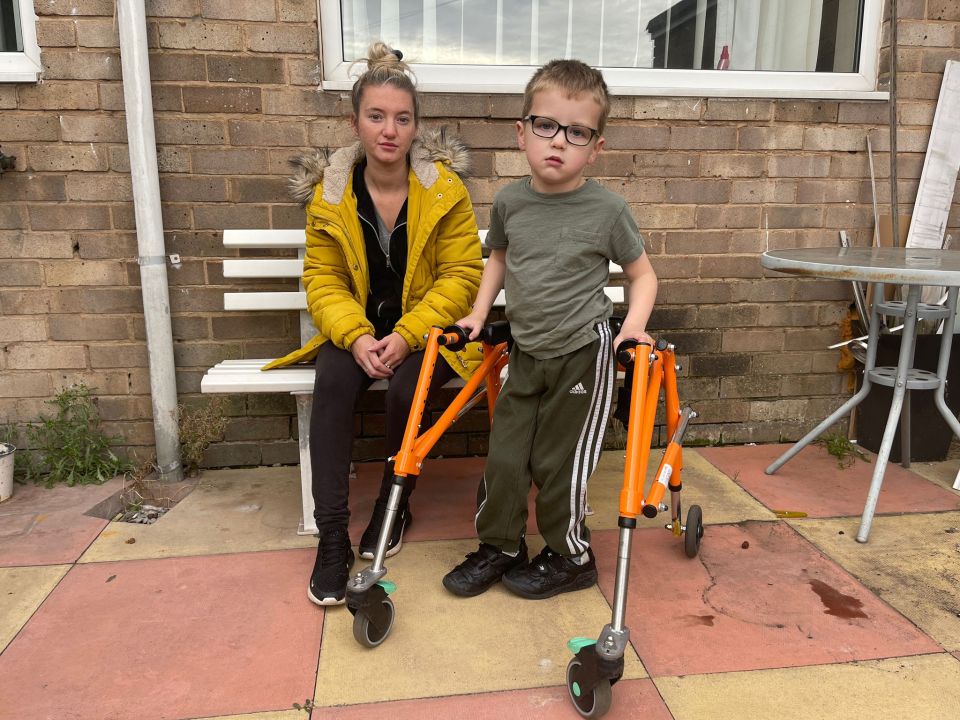 Mum-of-three Natalie says she was devastated to find Harley's ramp gone