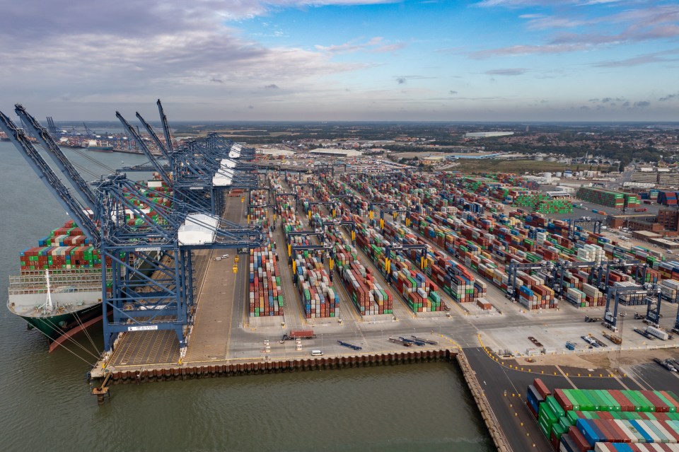 Containers are now sitting for almost ten days before being collected for onward transport — double the time it normally takes