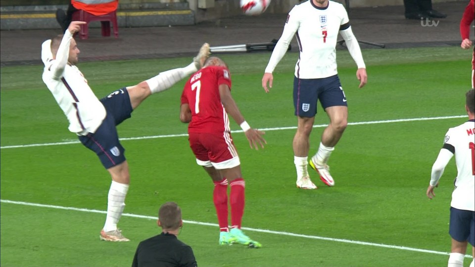 Luke Shaw conceded a first-half penalty