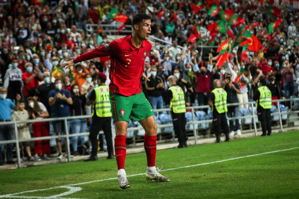 Cristiano Ronaldo scored a record tenth hat-trick for Portugal on Tuesday night