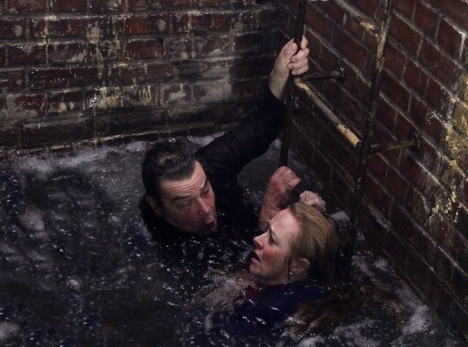 Johnny  – played by Richard Hawley – was sucked down a giant sinkhole while trying to save estranged wife Jenny