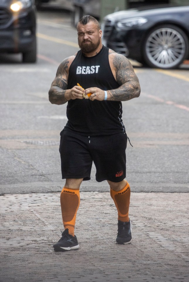 Brit strongman Eddie Hall also stars in the latest instalment of the movie franchise