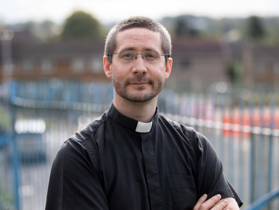 Local clergyman Father Sam Helkvist spent thousands repairing his church