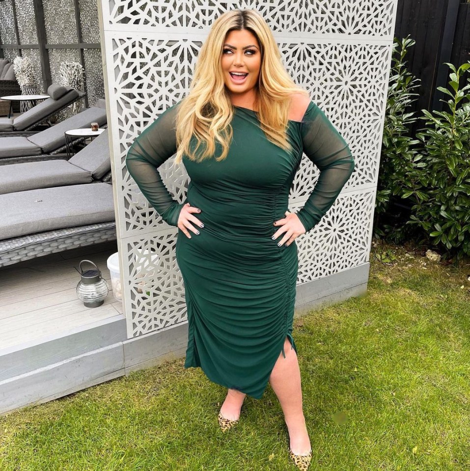 TV star Gemma Collins wowed in a slinky dress after her 3.5 stone weight loss