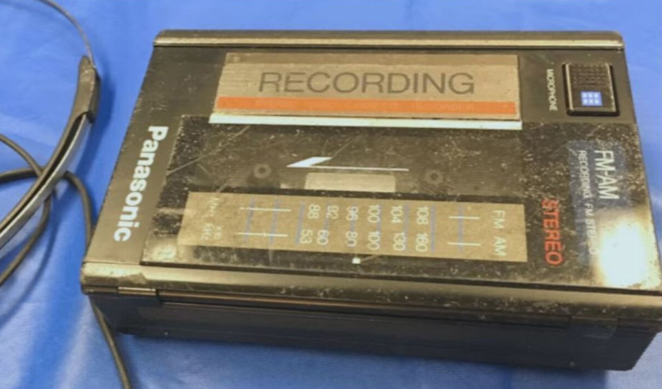 Rolling's tape recorder provided a final clue