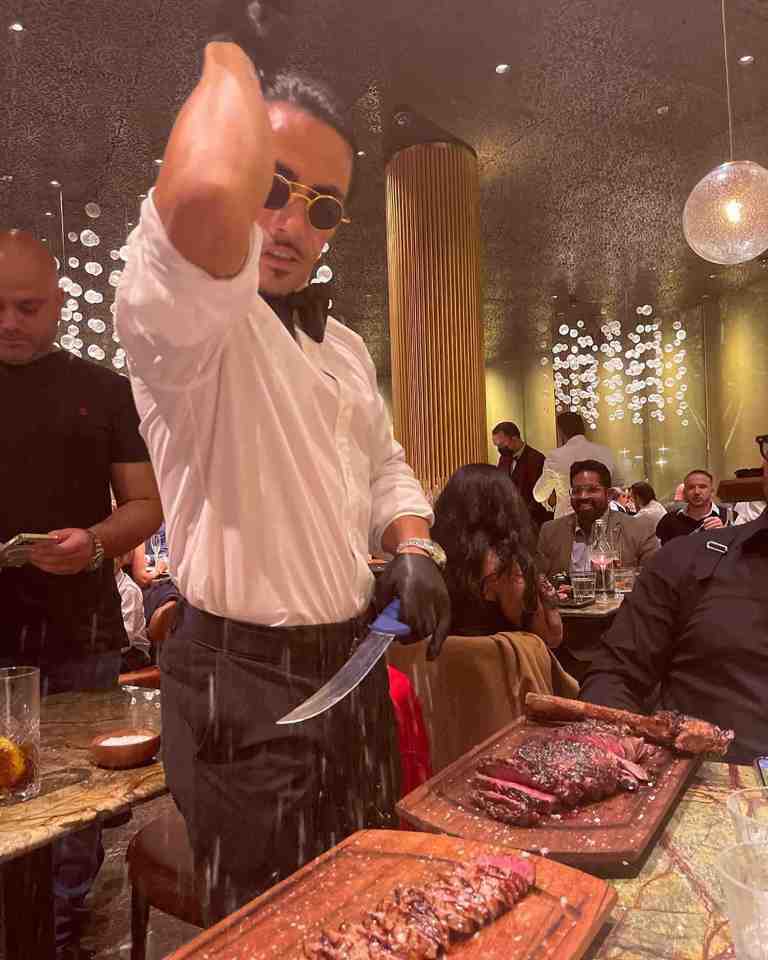 Salt Bae has been hailed a "genius" for keeping his London restaurant fully booked