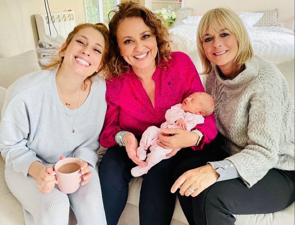 Stacey Solomon was delighted to see pals Nadia Sawalha and Jane Moore