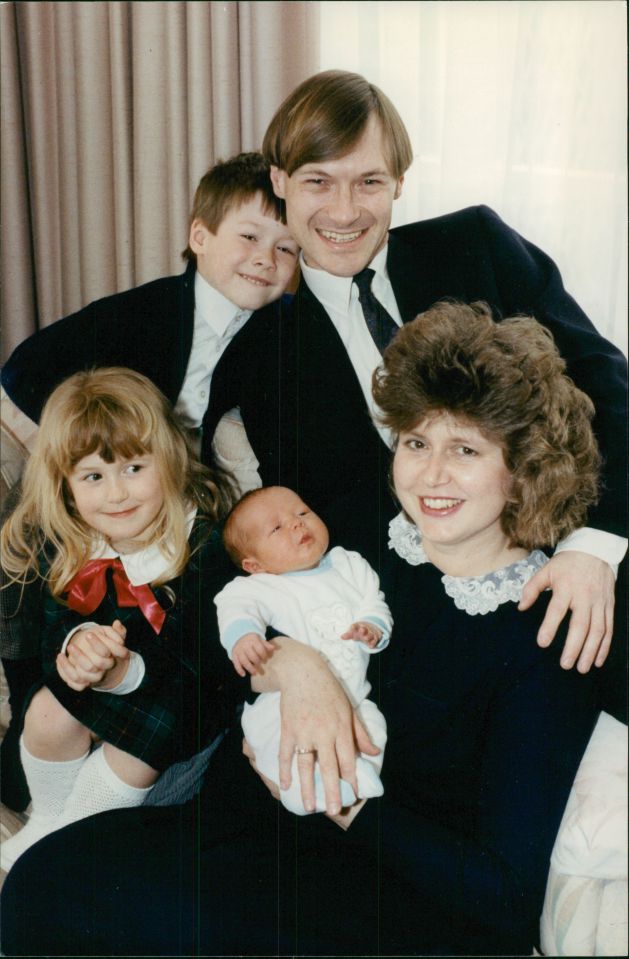 David and Julia Amess with their children Alexandra, David And Katherine