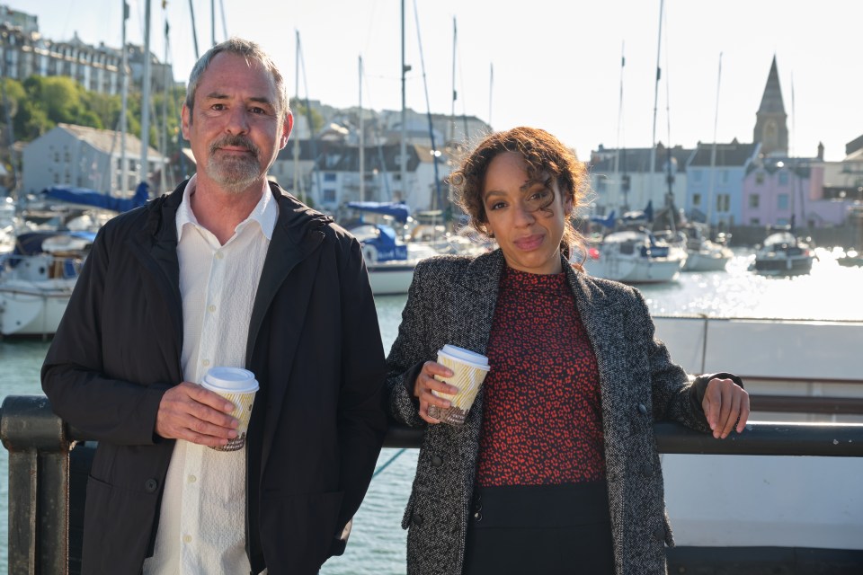 Neil Morrissey alongside Pearl Mackie in The Long Call