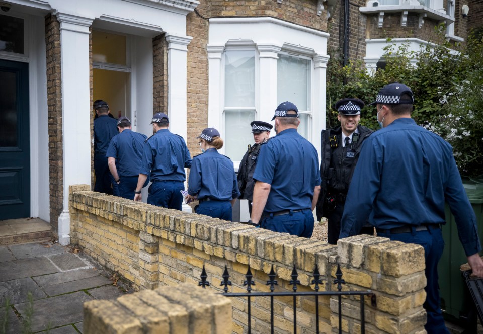 Police searched the home linked to Ali Harbi Ali in North London this morning