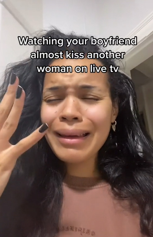 Eiri Munro, 23, posted a video on TikTok telling the Strictly pro not to get too close to her man