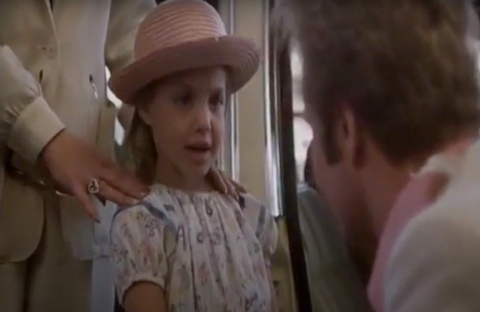 Ange was five when she filmed a brief role in the 1982 film Lookin’ To Get Out with dad Jon Voigt